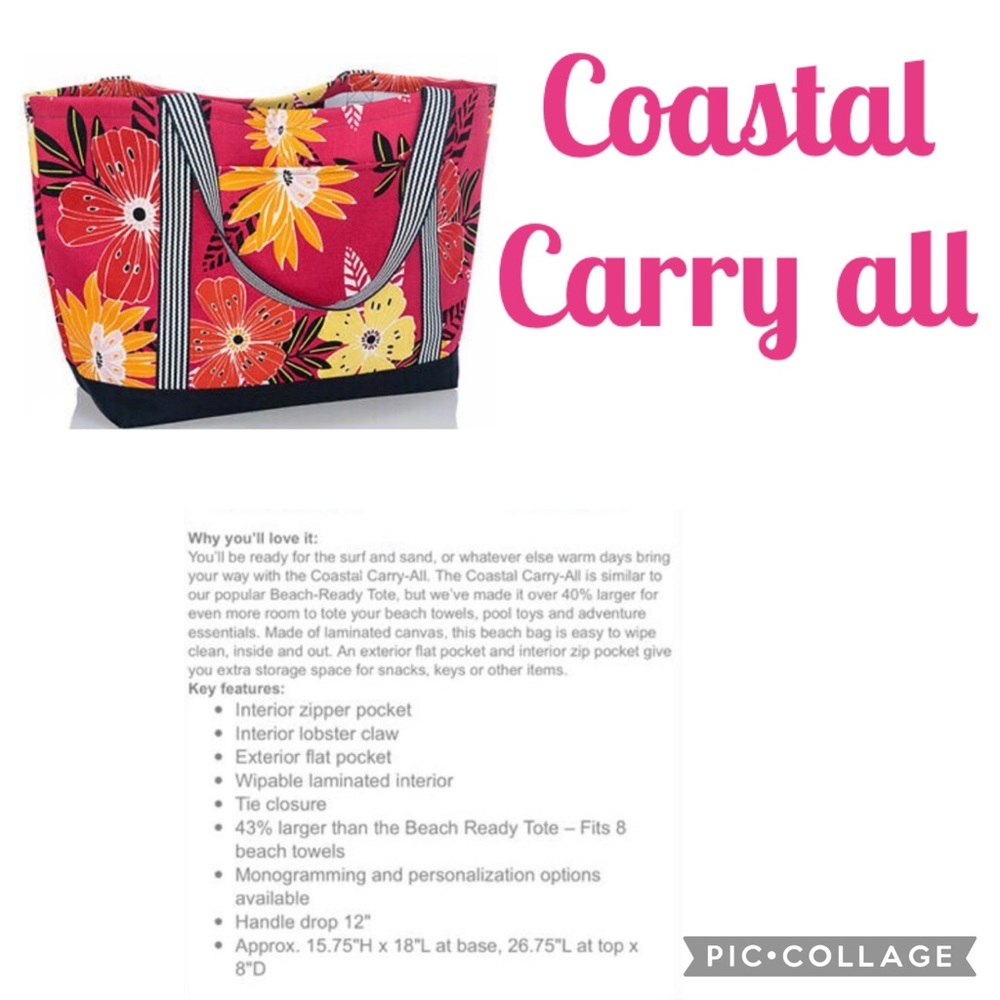 Thirty One Coastal Carry All Tote in Tropical Garden
